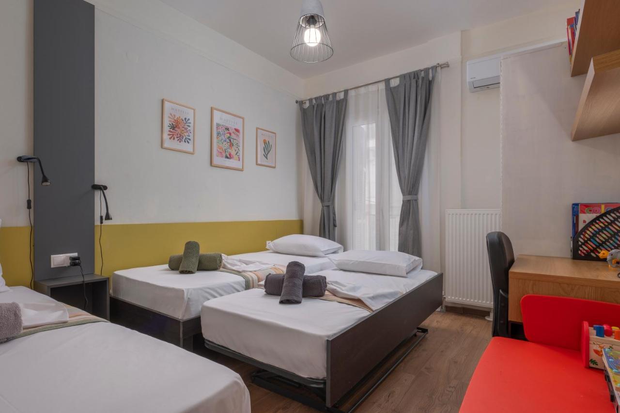 Estia Thessaloniki Apartment, Cozy, Spacious, Sunny, 2 Rooms-5 Beds מראה חיצוני תמונה