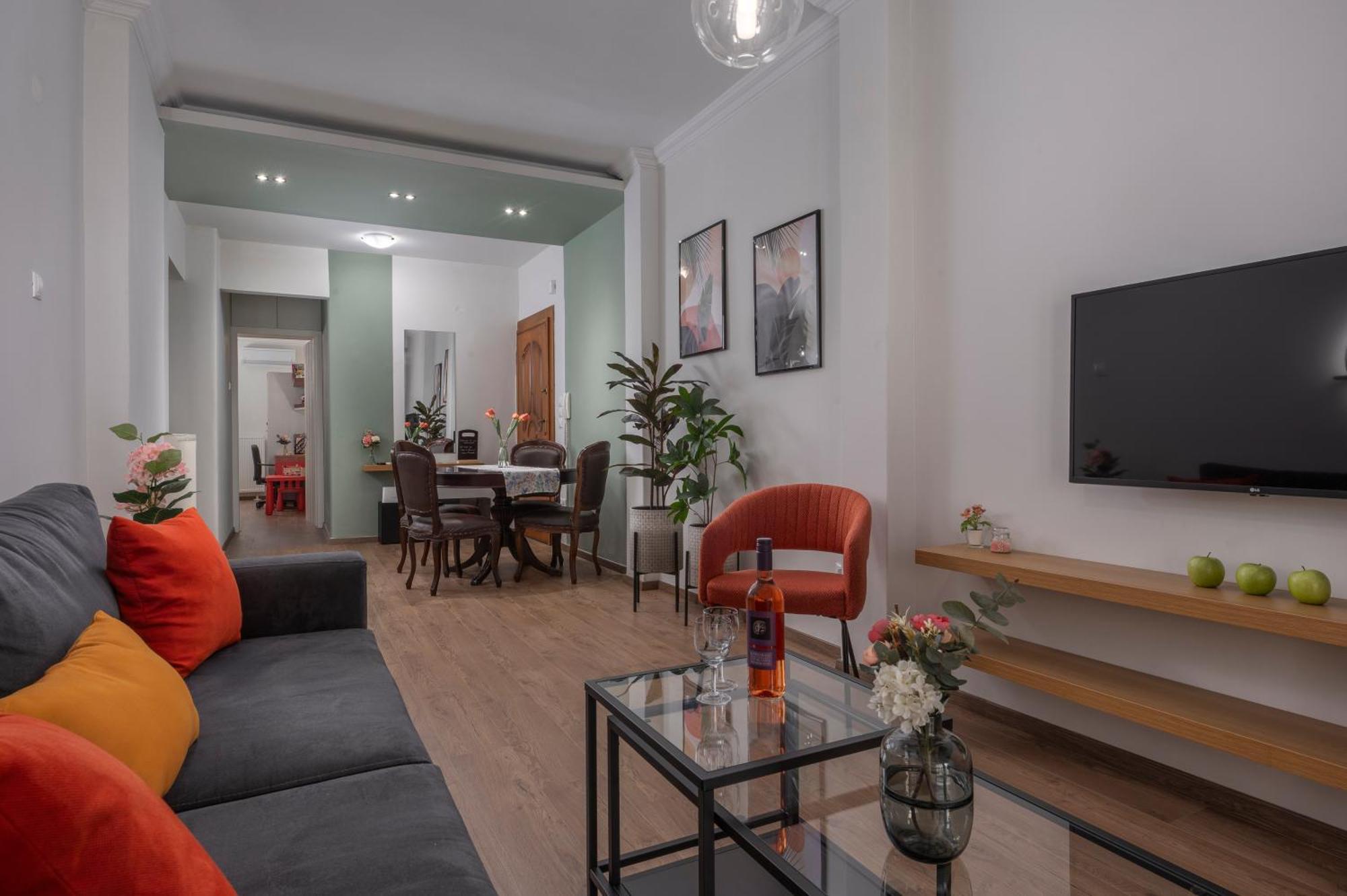 Estia Thessaloniki Apartment, Cozy, Spacious, Sunny, 2 Rooms-5 Beds מראה חיצוני תמונה